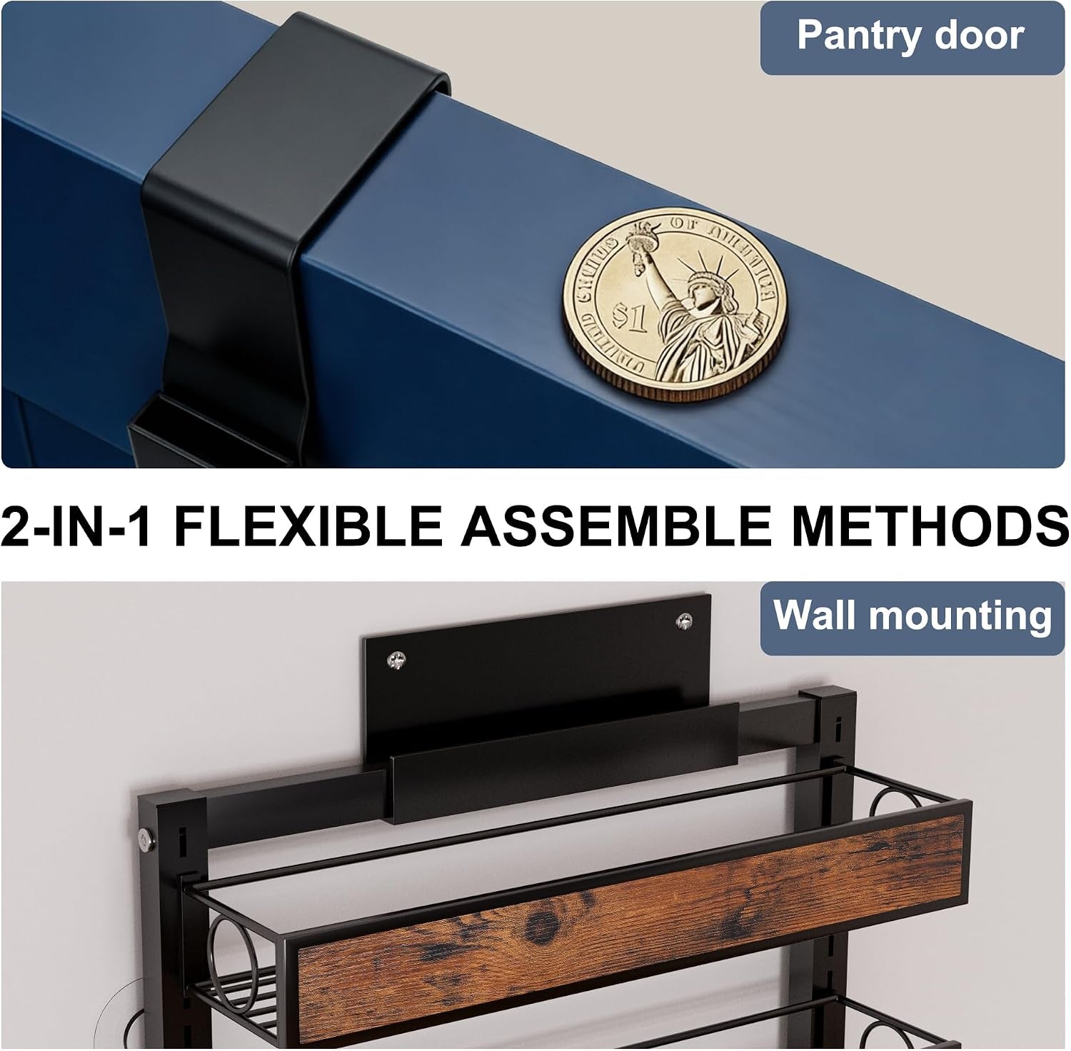 8-tier-pantry-door-organizer-spice-rack-2-in-1-wall-mount-or-hanging-over-door-seasoning-organizer-with-adjustable-baskets-heavy-duty-behind-door-storage-shelves-for-pantry-cabinet-and-kitchen