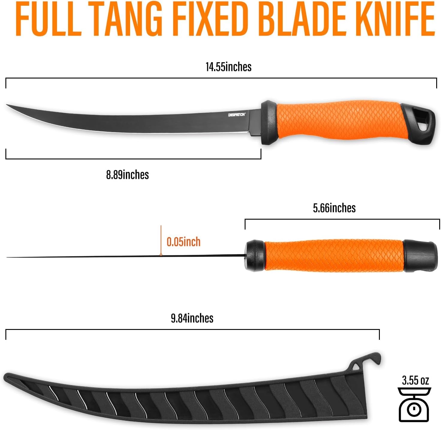 salmon-fillet-knife-8-9-inch-razor-sharp-flexible-blade-for-fish-meat-pp-golf-grip-handle-with-protective-sheath