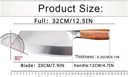 Meat Cleaver, 7.9 Inch Kitchen Knives Vegetable Butcher Knife Professional Cleaver Heavy Duty Kitchen Knife Chef Cooking Knife Tools2