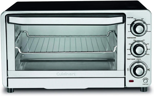TOB-40N Custom Classic Toaster Oven Broiler, 17 Inch, Black & CPT-180P1 Metal Classic 4-Slice Toaster, Brushed Stainless2