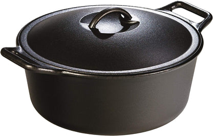 BOLD Pre-Seasoned Cast Iron Dutch Oven with Lid, 7 Quart | Exclusive BOLD Design-Forward 7 Quart Dutch Oven with Lid & Dual Handles for Oven, Stove, Grill & Campfire1