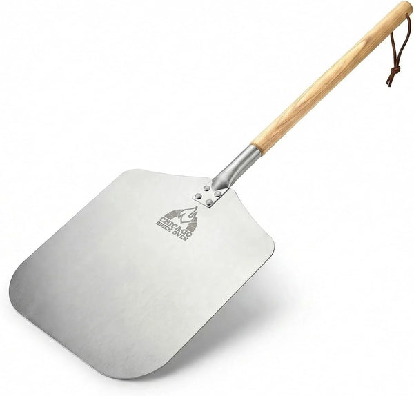 12 X 14 Aluminum Pizza Peel with Detachable Handle | 35.5-Inch Overall Length with 21-Inch Wooden Handle, Pizza Paddle & Pizza Spatula for Outdoor Pizza Ovens1