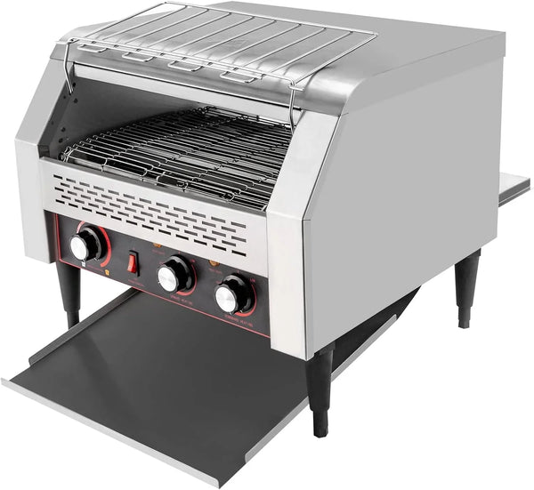 450 Slices/Hour Commercial Toaster, 110V 2600W Electric Conveyor Toaster Oven Stainless Steel Commercial Conveyor Belt Toasters for Restaurant, Bakery, Buffet Use4
