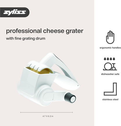 Classic Rotary Grater, Nsf-Certified Restaurant Cheese Grater | Handheld Rotary Grater for Cheese, Grate Vegetables, Chocolate and Nuts, Compact and Easy to Disassemble6