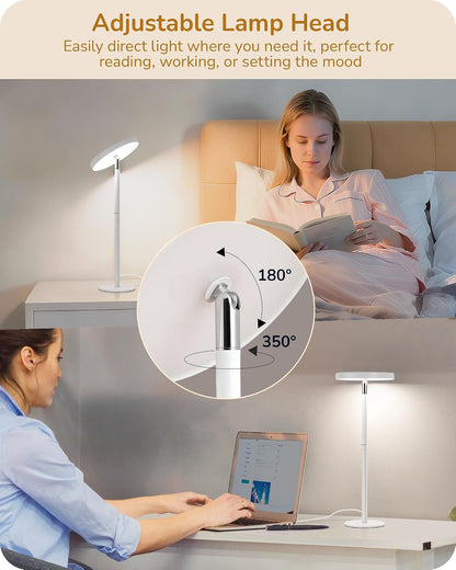 LED Desk Lamp, Table Lamp with High CRI 90+, 2 Adjustable Height3