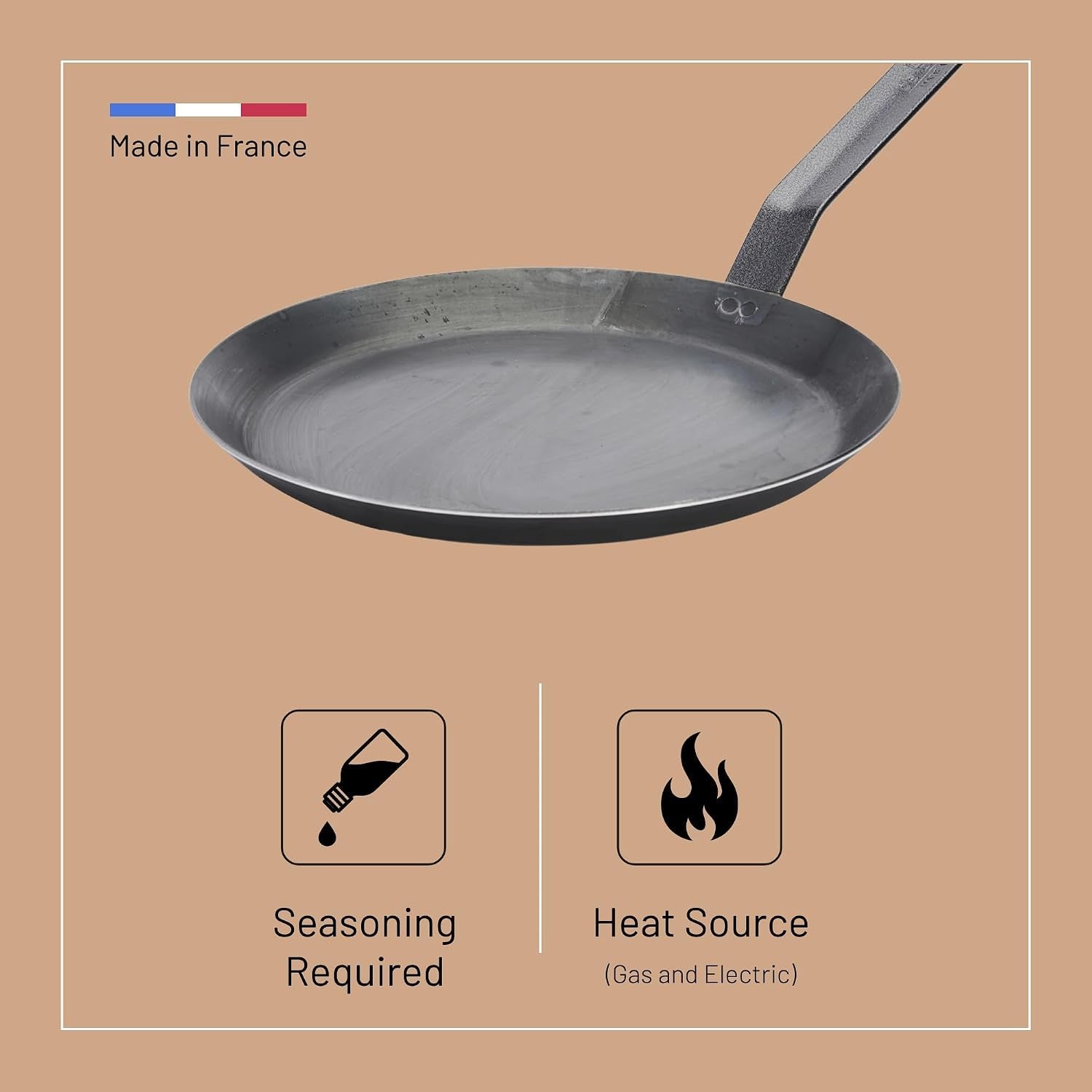 blue-carbon-steel-crepe-tortilla-pan-9-5-diameter-7-75-cooking-surface-ideal-for-making-reheating-crepes-tortillas-pancakes-naturally-non-stick-finish-made-in-france