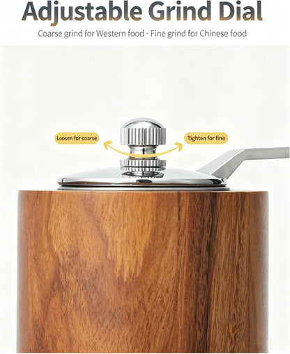 Manual Salt and Pepper Grinder with Adjustable Coarseness(1Pc Medium)6