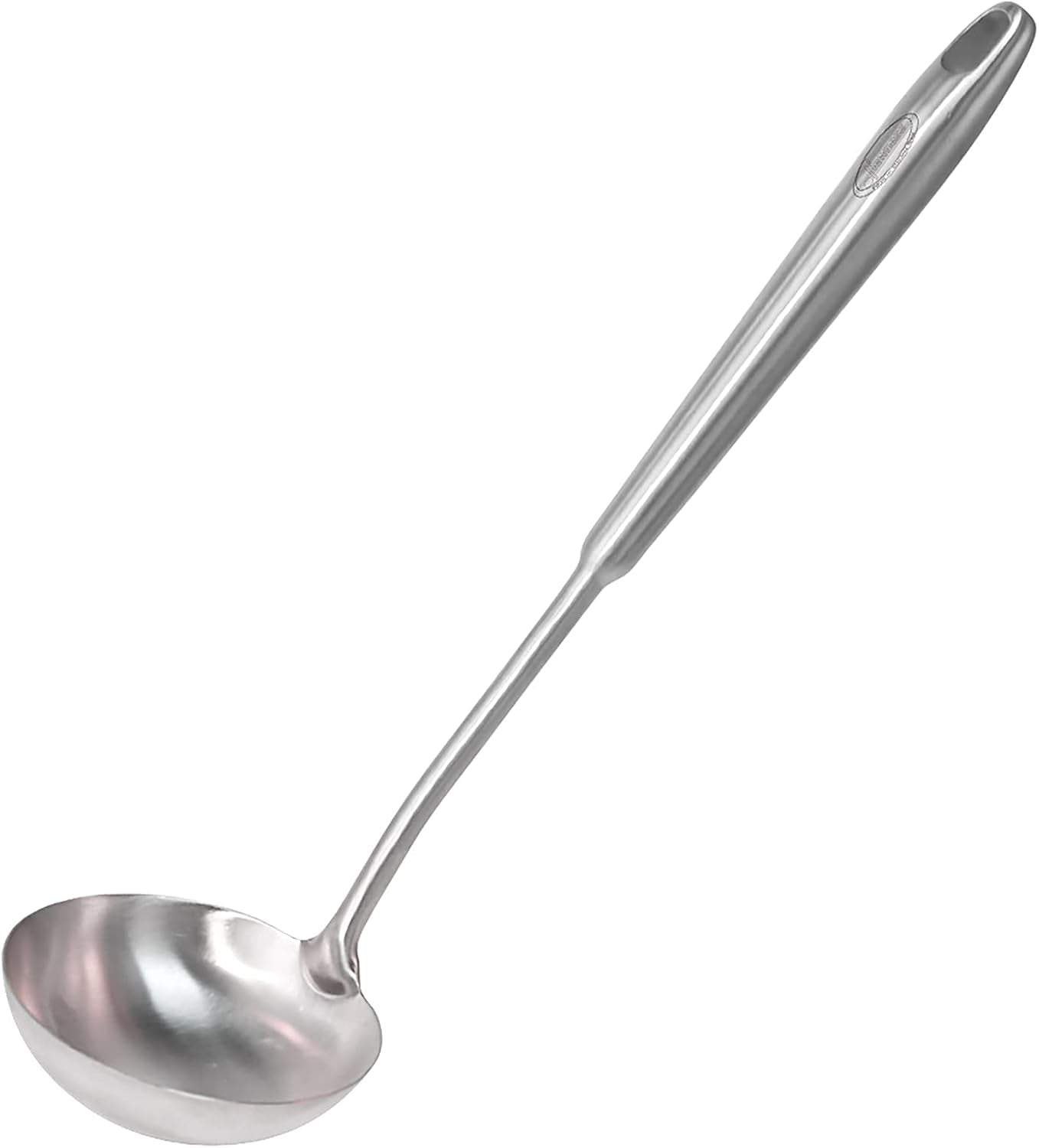 newness-soup-ladle-rustproof-heat-resistance-integral-forming-resilient-304-stainless-steel-soup-spoon-with-vacuum-ergonomic-round-handle-cooking-spoon-for-kitchen-13-7-inches