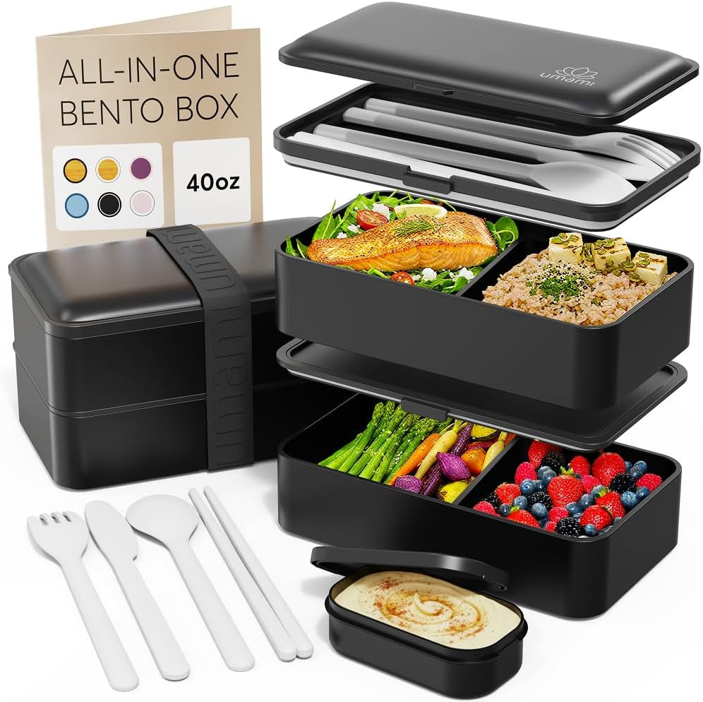 bento-box-adult-leakproof-all-in-1-lunch-containers-for-adults-40-oz-microwave-dishwasher-safe-4-utensils-sauce-jar-included-stackable-bpa-free-matte-black