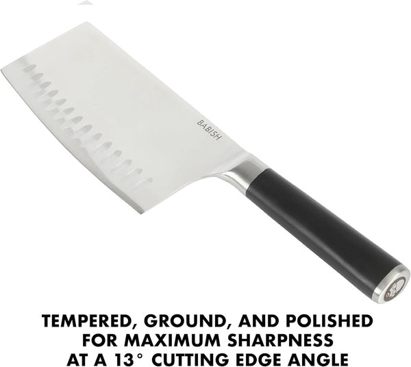 6.5-Inch Forged Cleaver Knife – High-Carbon 1.4116 German Steel Full Tang Kitchen Knife for Heavy-Duty Chopping and Slicing3