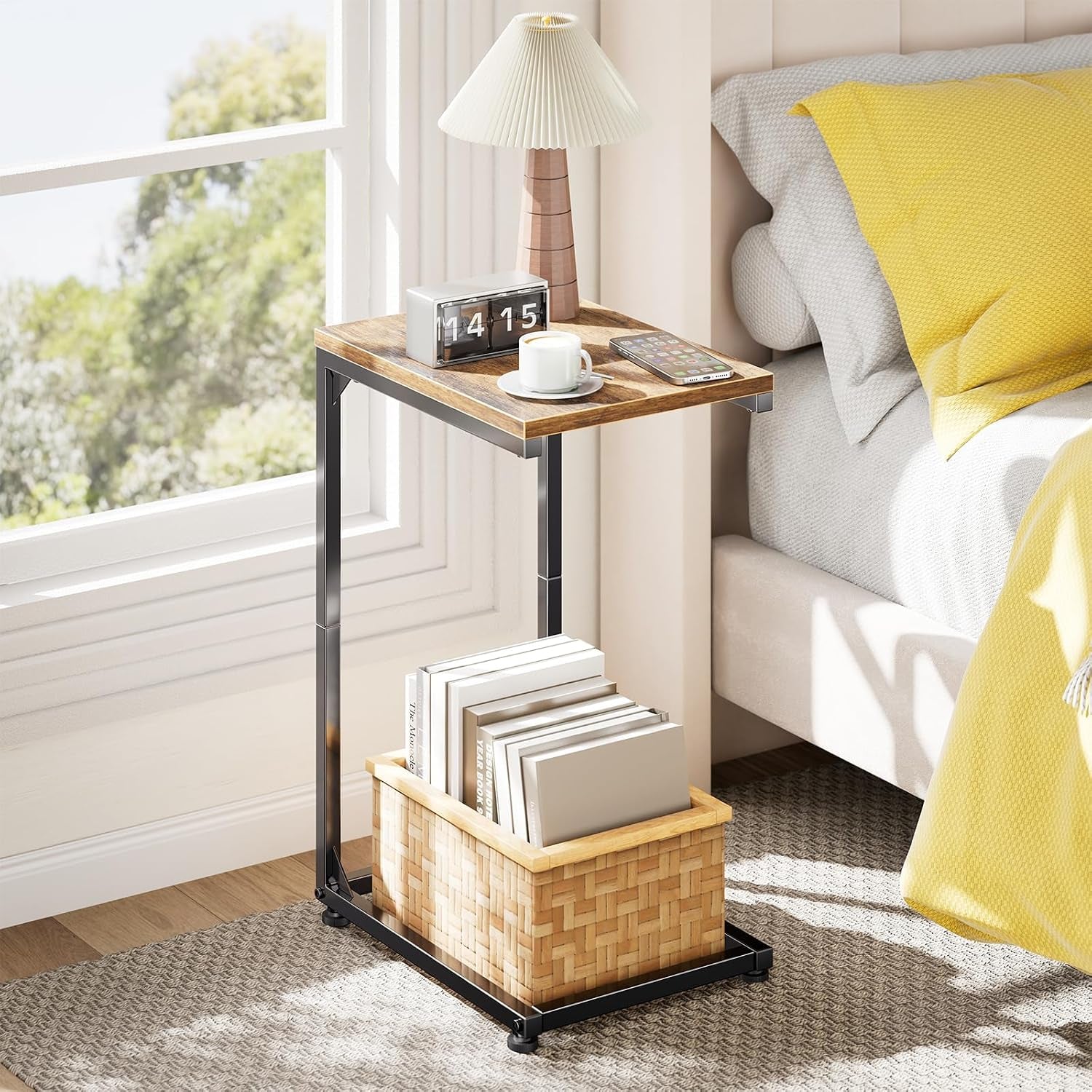 c-shaped-end-table-tv-tray-for-couch-small-side-table-with-metal-frame-for-living-room-bedroom-rustic-brown