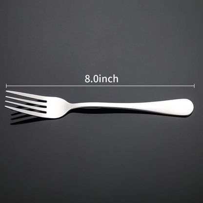 Silverware Dinner Forks Set of 12, Stainless Steel Forks 8 Inches | Premium Food Grade Material, for Home Kitchen Party Restaurant, Mirror Polished, Dishwasher Safe2