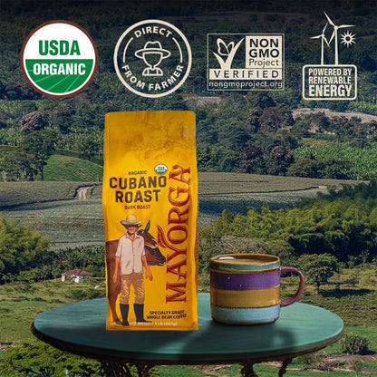 Organic Coffee 2Lb Cafe Cubano Roast - Dark Roast Whole Bean Specialty Grade Coffee, 100% Arabica, Slow Roasted, Bold and Smooth Flavor with Low Acidity - USDA Organic, Non-Gmo, Kosher6