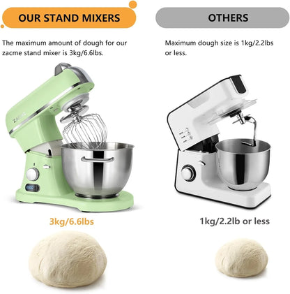 8.4QT Commercial Stand Mixer 800W with Aluminum Die Casting Meets the Standard of NSF/ANSI 8-2023, Mixers Kitchen Electric Stand Mixer with Stainless Steel 8L Bowl, Dough Hook, Whisk and Beater2