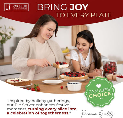 Pie Server, Essential Kitchen Tool, Serrated on Both Sides, Great for Right or Left Handed Chef, Stainless Steel Flatware, Cake Cutter, Black8