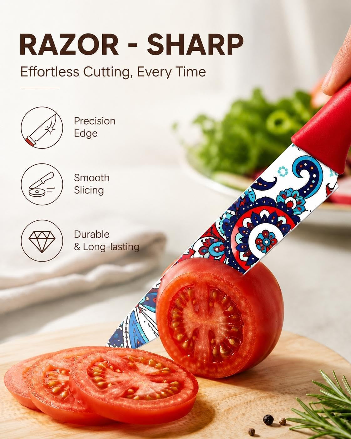 paisley-pattern-knife-set-with-cover-dishwasher-safe-6-knife-sheath-german-stainless-steel-rainbow-colorful-design