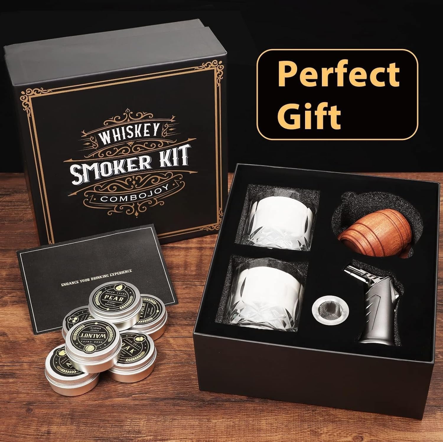 whiskey-smoker-kit-with-torch-6-flavors-wood-chips-2-glasses-2-ice-ball-molds-cocktail-smoker-infuser-kit-old-fashioned-drink-smoker-kit-birthday-bourbon-whiskey-gifts-for-men-dadno-butane