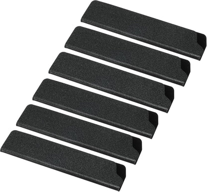ABS Knife Cover Sleeves for 5" Santoku Knife, 6 Pack Knife Guard Blade Protector Universal Knife Sheath for Home Kitchen, Black1