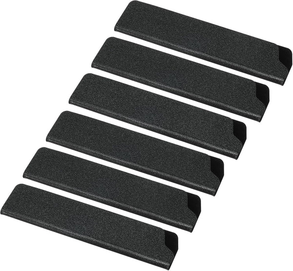 ABS Knife Cover Sleeves for 5" Santoku Knife, 6 Pack Knife Guard Blade Protector Universal Knife Sheath for Home Kitchen, Black1