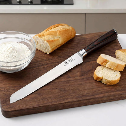 Bread Knife,10 in German Professional Homemade Bread Slicing Knife9