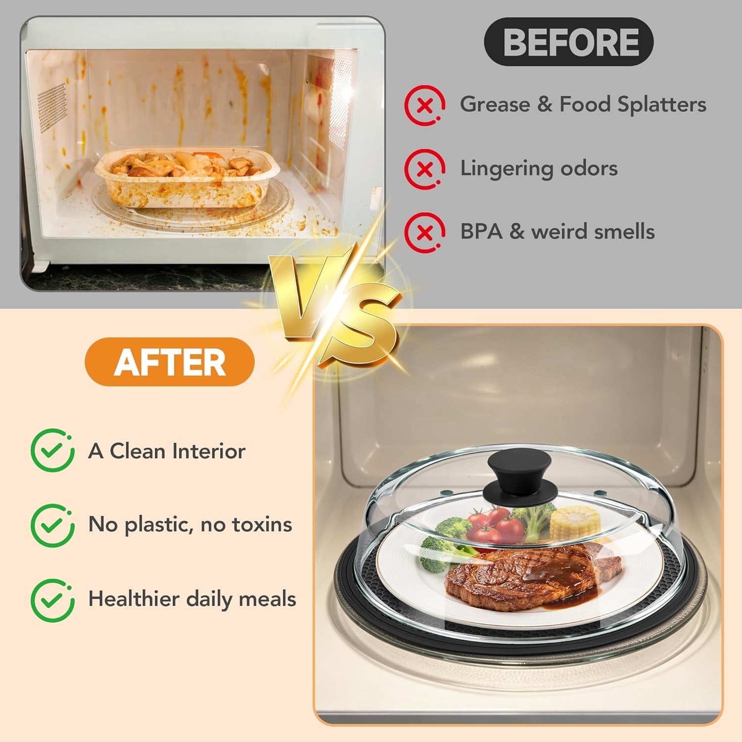 10inch-glass-microwave-splatter-cover-for-food-with-silicone-mat-heat-resistant-plate-splatter-guard-lid-with-vent-holes-easy-grip-handle-bpa-free-dishwasher-safe