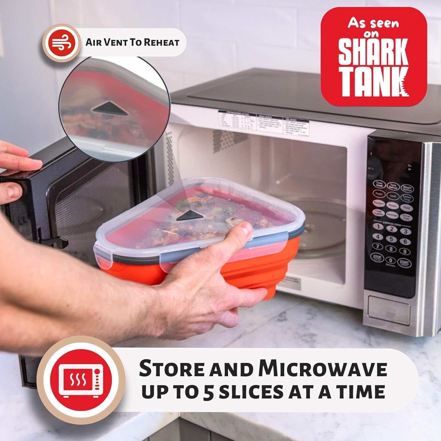 the-perfect-™-reusable-pizza-storage-container-with-5-microwavable-serving-trays-bpa-free-adjustable-pizza-slice-container-to-organize-save-space-red