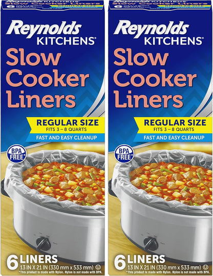 Kitchens Slow Cooker Liners, Regular (Fits 3-8 Quarts), 6 Count (Pack of 2)1