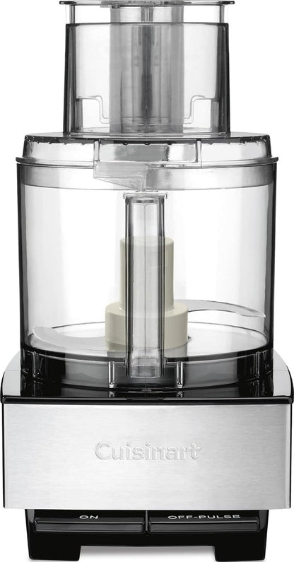 Food Processor, 14-Cup Vegetable Food Chopper for Mincing, Dicing, Shredding, Puree & Kneading Dough, 720-Watt Motor, Stainless Steel, DFP-14BCNY | Mince, Dice & Shred with This Stainless Steel Food Processor, 1 Blade, 2 Discs, Dishwasher-Safe Parts, DFP-14BCNY1