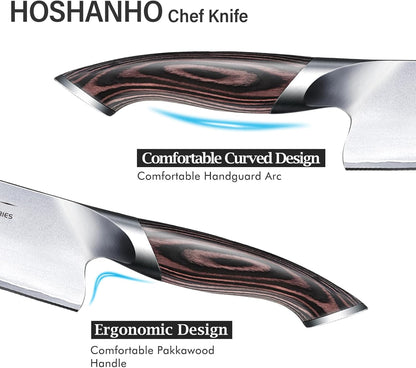 Kitchen Knife in Japanese High Carbon Steel, Professional High-Class Chef'S Knife 8 Inch, Non-Slip Ultra Sharp Cooking Knives with Ergonomic Handle | Multifunctional, 10Cr15Comov, Home Gifts3