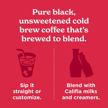 Califia Farms - Pure Black Medium Roast Cold Brew Coffee, 48 Oz, 100% Arabica, Plant Based, Vegan, Gluten Free, Non GMO, Sugar Free, Iced Coffee4