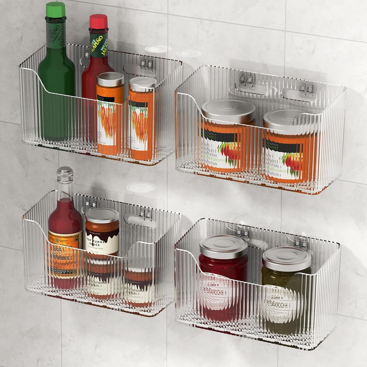 2-pack-cabinet-door-organizer-inside-cabinet-door-storage-shower-caddy-stackable-clear-plastic-makeup-organizer-adhesive-hanging-bin-for-kitchen-cabinets-bathroom-pantry-office