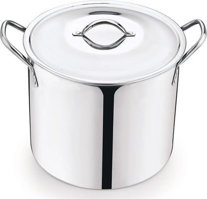 Stainless Steel Stock Pot with Lid, 8-Quart, Stay-Cool Riveted Handles, 10 X 12 Inch1
