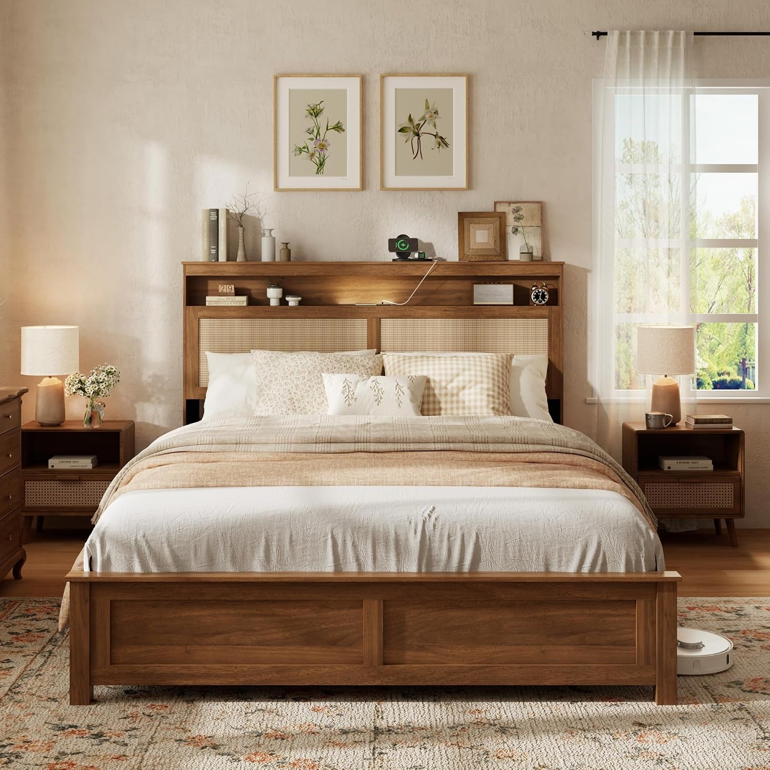 queen-bed-frame-with-natural-rattan-headboard-brown