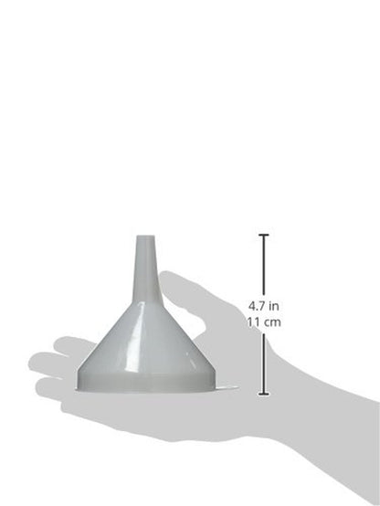 4 1/4" White Plastic Commercial Funnel | Precision Transfer, Lightweight Design, Restaurant Service2
