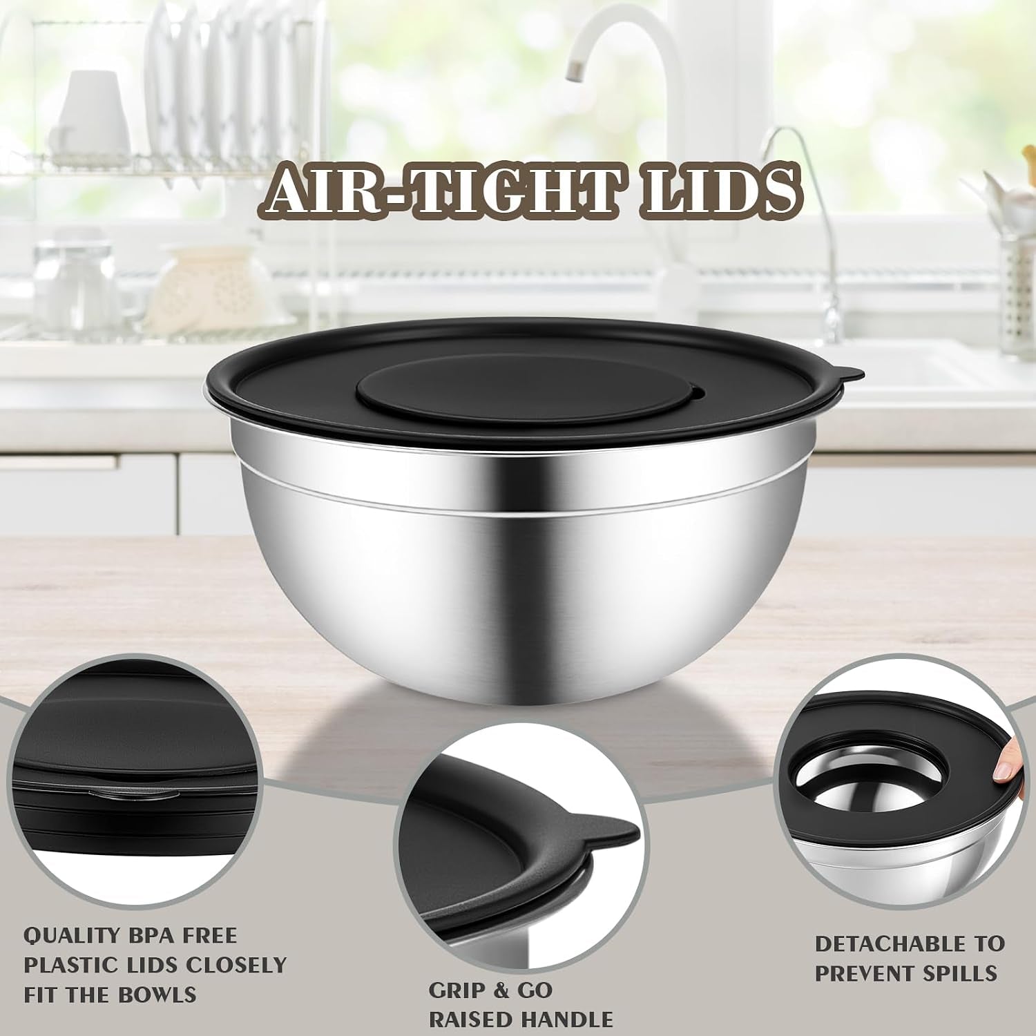 stainless-steel-mixing-bowls-with-lids-5-pcs-mixing-bowls-with-lids-set-included-3-grater-attachments-size-4-5-4-3-5-2-1-1-5qt-mixing-bowl-set-for-baking-and-serving-black-5-pack