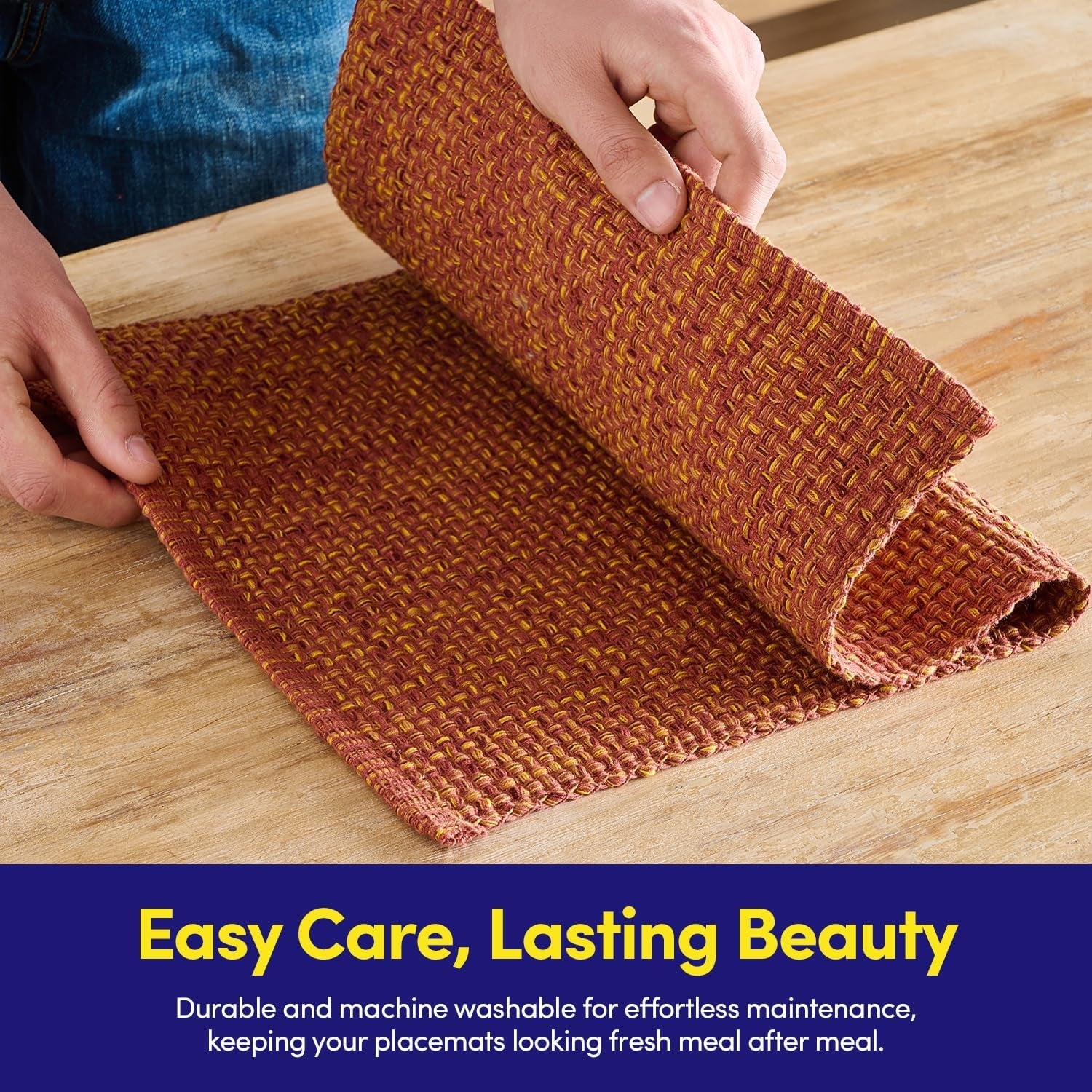 100-cotton-placemats-for-dining-room-rectangle-two-tone-woven-fabric-13-x-19-soft-durable-table-mat-set-set-of-6-rust