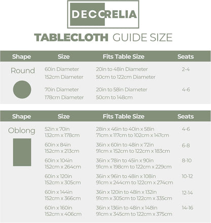 Faux Linen round Tablecloths 60 Inch, Waterproof Decorative Washable Texture Rustic Circle Table Cloth Cover for Dining Kitchen Party Farmhouse Outdoor(Round (2-4 Seats),Sage Green)8