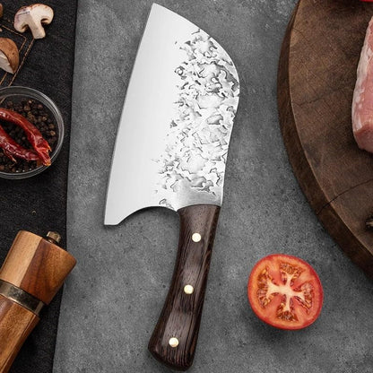 Meat Cleaver, 8 Inch Traditional Handmade Forged Kitchen Knife Vegetables Meat Bone Chef Chopper Knives Stainless Steel2