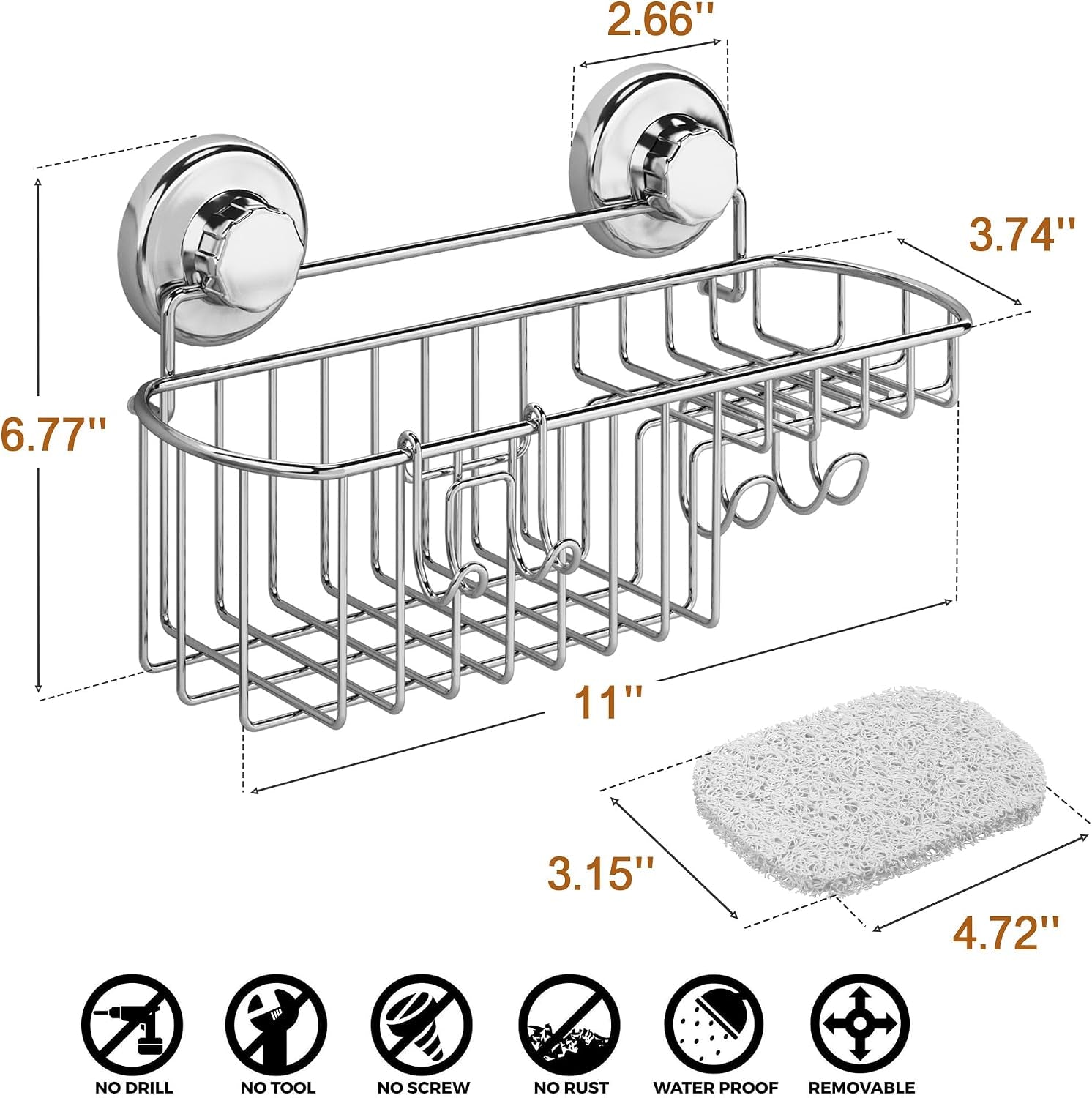 hasko-suction-cup-shower-caddy-basket-for-shampoo-shower-suction-shelf-organizer-basket-with-soap-holder-and-hooks-stainless-steel-shampoo-holder-for-bathroom-storage-chrome