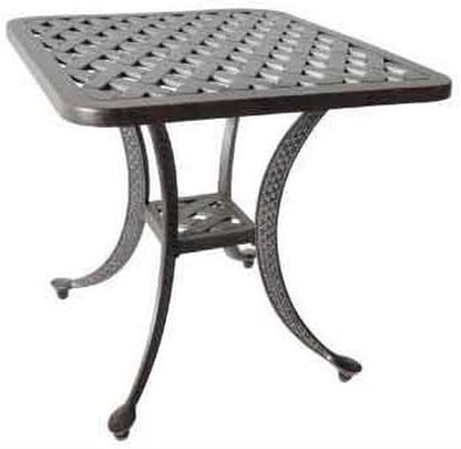 Santa Anita Cast Aluminum Powder Coated 5-Piece Seating Set with Premium Linen Sesame Cushions - Antique Bronze8