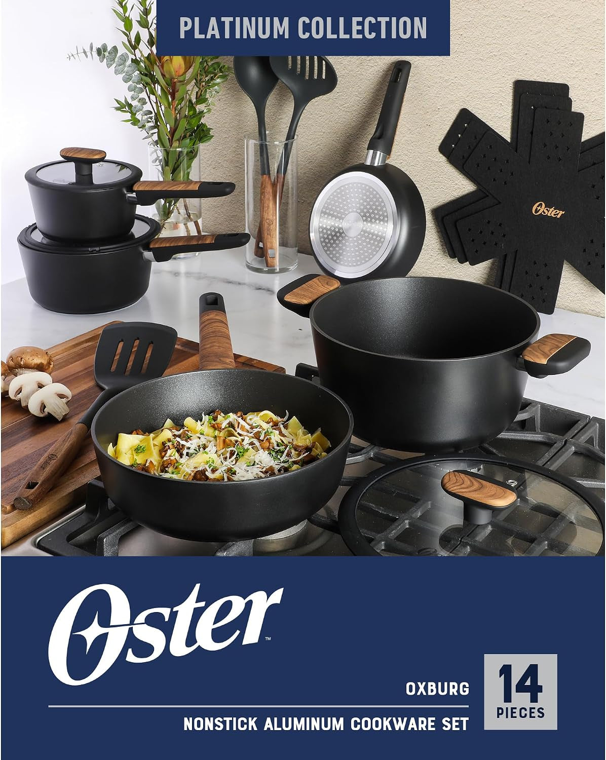 oster-platinum-oxburg-14-piece-forged-aluminum-pfa-free-non-toxic-premium-ceramic-non-stick-interior-cookware-kitchen-tools-set-black-w-wood-handles