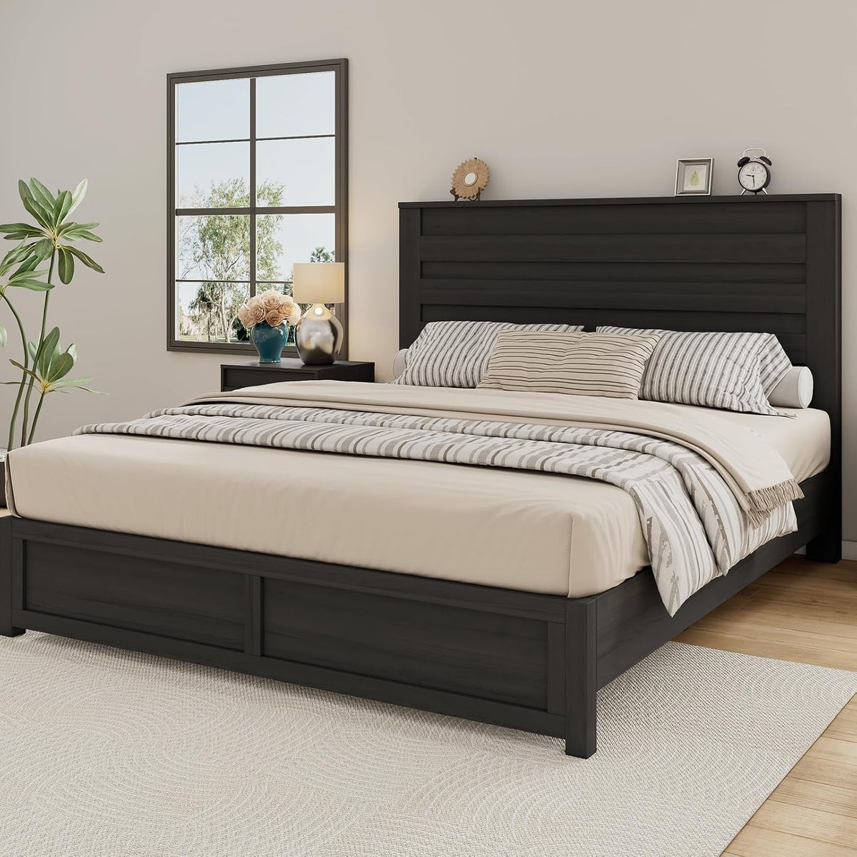 farmhouse-queen-platform-bed-with-49-headboard-footboard