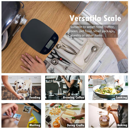 Food Scale Kitchen Scales Digital Weight Grams & Ounces Black | Ultra-Slim, Max 11Lbs 0.1Oz Precision, Smart Tare, Baking Cooking, Accurate for Weight Loss, Coffee, Keto Diet, Meal Prep9