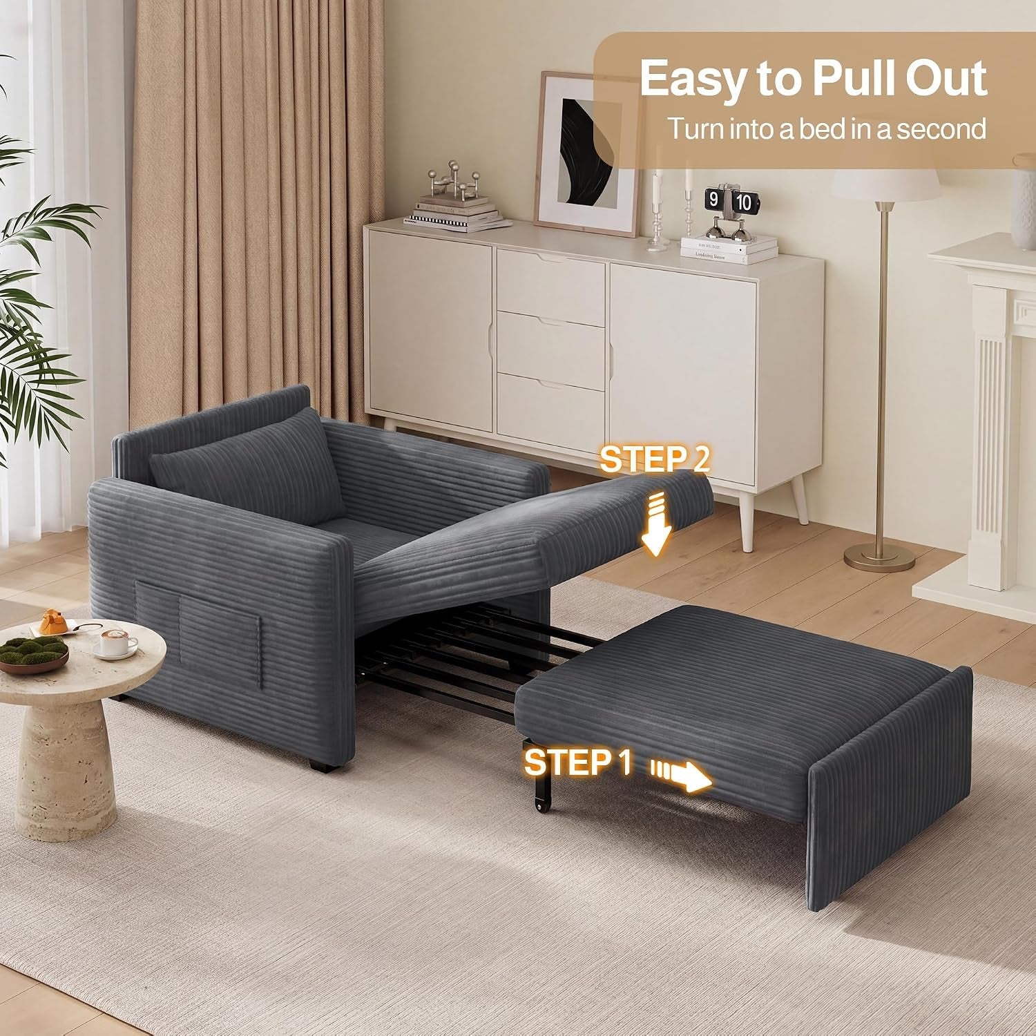 3-in-1-pull-out-sleeper-chair-75-2-corduroy-single-sofa-dark-gray