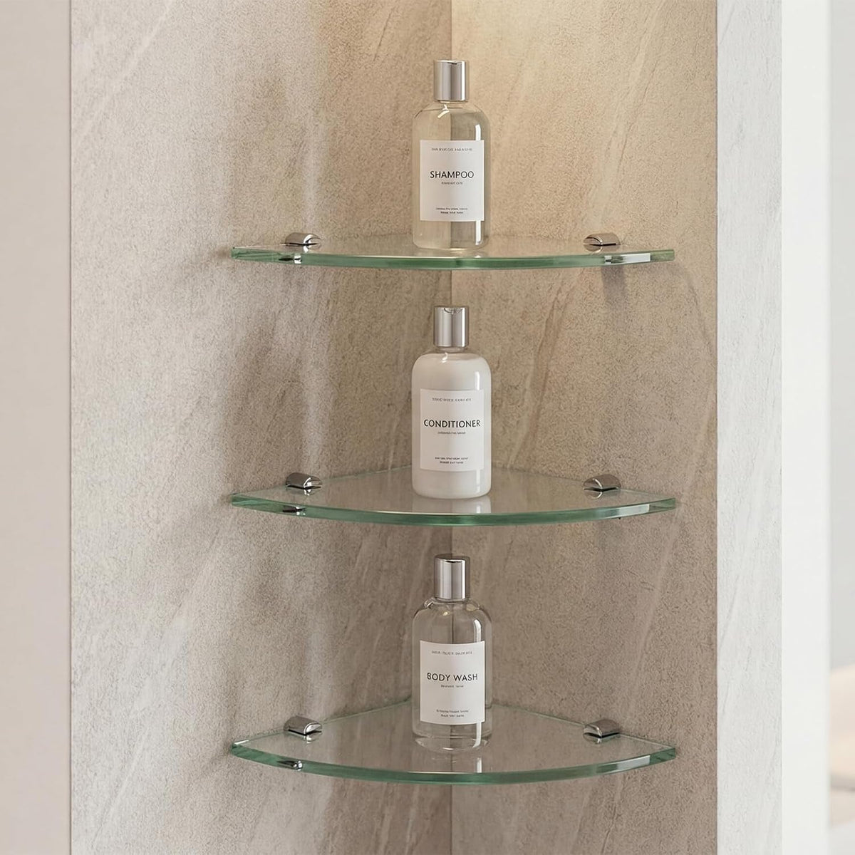 3-pack-drill-mounted-glass-corner-shower-shelves-9-3-8-inch