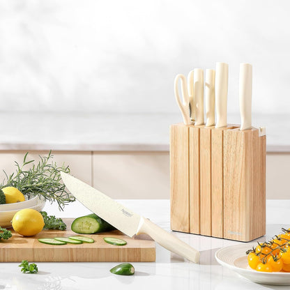 Premium Quality 8-Piece Knife Set with Block, Lightweight and Strong, ﻿ Ergonomic Handles for Home,Dishwasher Safe ﻿4