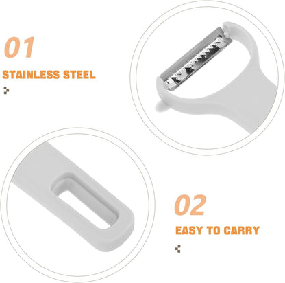 3Pcs Stainless Steel Vegetable Peeler Set with Food Grater and Slicer, Multifunctional Kitchen Peeling Tool for Carrot, Cucumber, and Fruit Preparation3