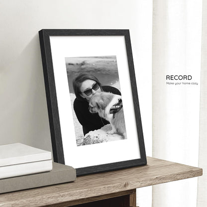 11X17 Solid Wood Frame Set of 2, Black Wood Grain Gallery Wall4