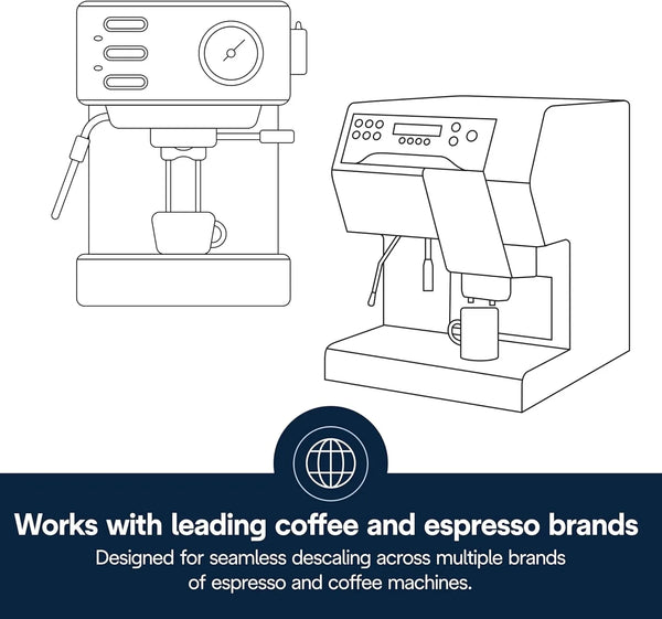 Ecodecalk Universal Descaler, for Coffee Machines 16.90 Oz | Safe Formula, Universally Compatible, 15 Month Supply, Easy to Use5