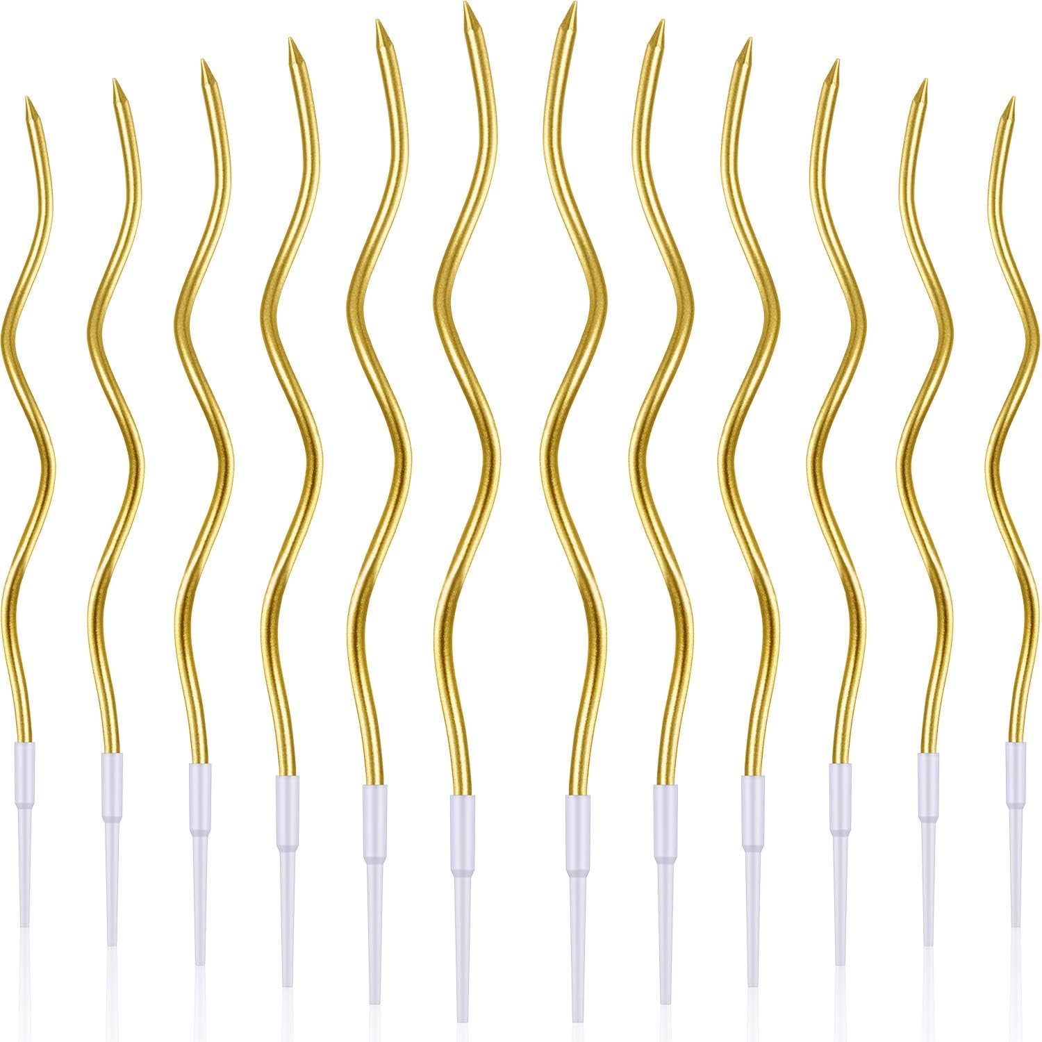 12-pcs-twisted-birthday-candles-with-holders-gold